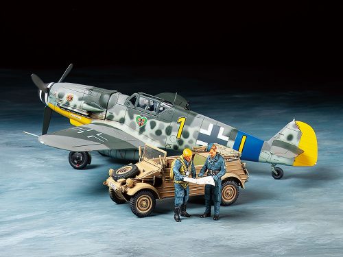 Tamiya - Messerschmitt Bf109 G-6 and KUbelwagen Type 82 Set