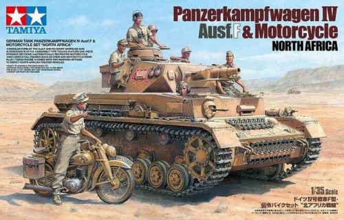 Tamiya - Panzerkampfwagen IV Ausf F and Motorcycle North Africa