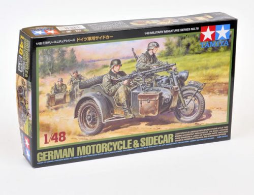 Tamiya - German Bike & Sidecar - 2 figures