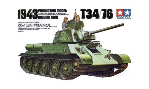 Tamiya - Russian T34/76 1943 Tank Kit 