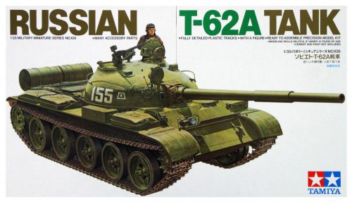 Tamiya - Russian T -62A Tank - 1 figure