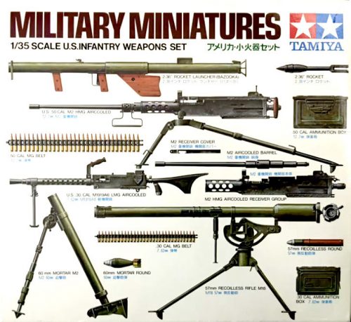 Tamiya - U.S. Infantry Weapons Set Kit - Ca221 