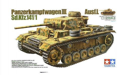 Tamiya - German Panzerkampfwagen Iii Ausf. L - 1 Figure 