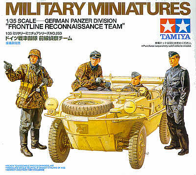 Tamiya - Ger. Pz Div Front Line Recon - (Schwimmwagen Figure Set)