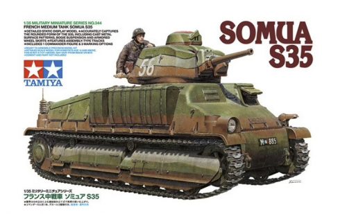 Tamiya - French Medium Tank Somua S35 - 1 figure