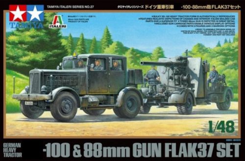 Tamiya - German Heavy Tractor SS-100  88mm Gun Flak37 Set