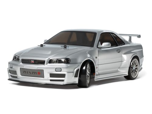 Tamiya - 1:10 TT-02D Nismo R34 GT-R Z-Tune Brushed RC model car Electric Road version 4WD Kit