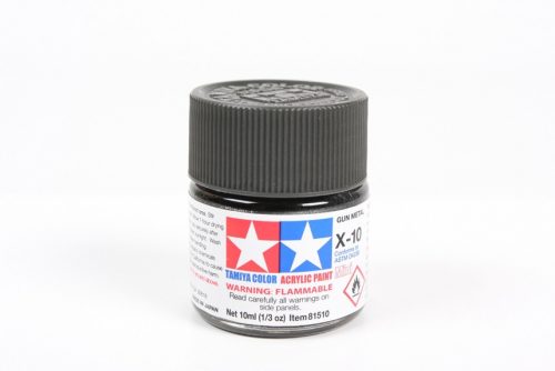 Tamiya - Mini Acrylic X-10 Gun Metal 10 ml