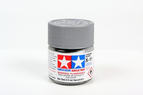 Tamiya - Mini Acrylic X-11 Chrome Silver 10 ml