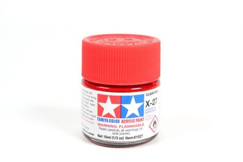 Tamiya - Mini Acrylic X-27 Clear Red 10 ml