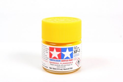 Tamiya - Mini Acrylic XF-3 Flat Yellow 10 ml