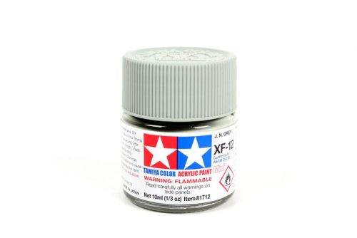 Tamiya - Mini Acrylic XF-12 Flat JN Grey 10 ml