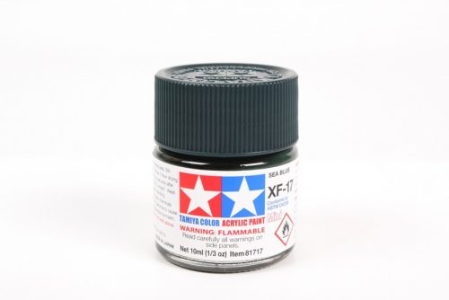 Tamiya - Mini Acrylic XF-17 Flat Sea Blue 10ml