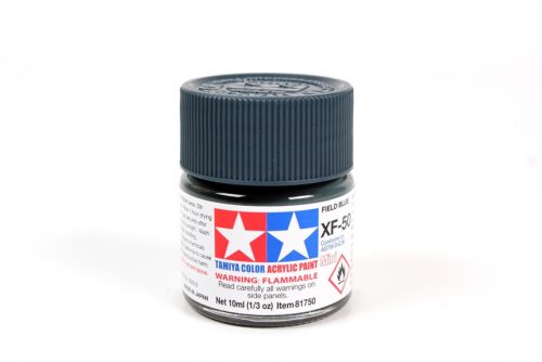 Tamiya - Mini Acrylic XF-50 Flat Field Blue 10 ml