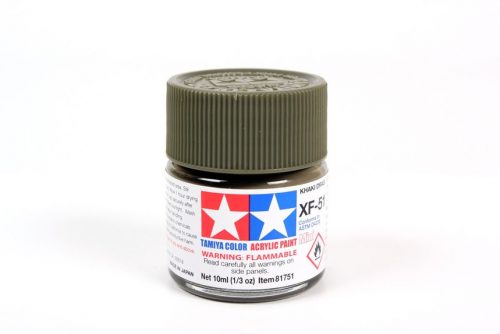 Tamiya - Mini Acrylic XF-51 Flat Khaki Drab 10 ml