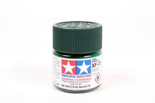 Tamiya - Mini Acrylic XF-70 Dark Green 2 (IJN) 10 ml