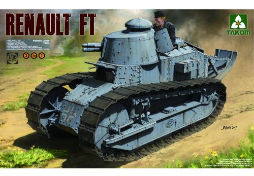 Takom - French Light Tank Renault Ft-17 3 In 1