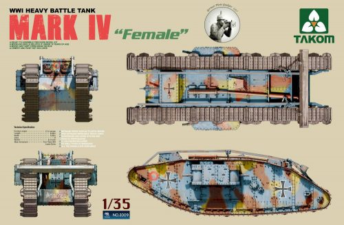 Takom - WWI Heavy Battle Tank Mark IV Female