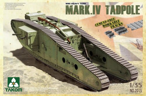 Takom - WWI Heavy Battle Tank Mark IV Male Tadpole with Rear mortar