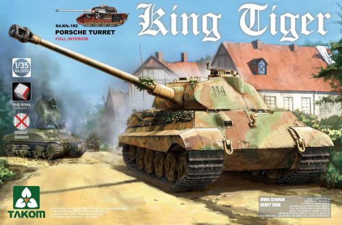 Takom - WWII German Heavy Tank Sd.Kfz.182 King Tiger Porsche Turret w/interior [