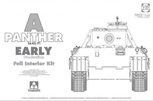 Takom - WWII German medium Tank  Sd.Kfz.171 Panther A early production w/ full i