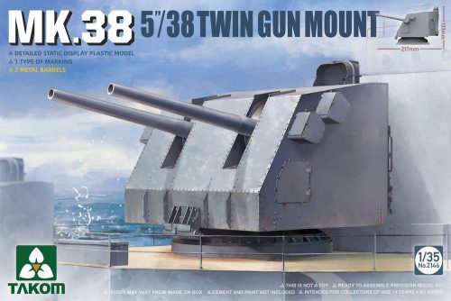 Takom - MK.38 5''/38 TWIN GUN MOUNT (Metal barrel)