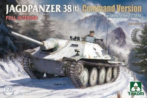 Takom - Jagdpanzer 38(t) Command Version w/ Winterketten Full Interior