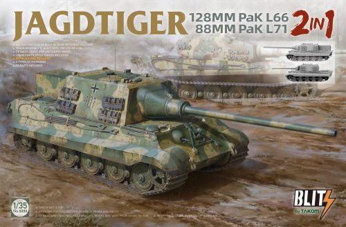 Takom - JAGDTIGER (2 in 1) 128MM Pak L66 88MM Pak L71