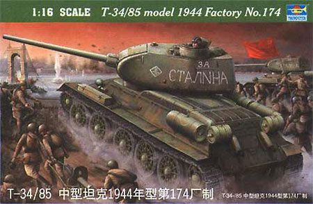 Trumpeter - T-34/85 1944 Baunummer 174