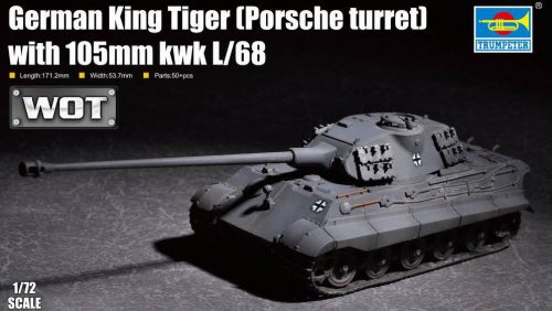 Trumpeter - German King Tiger (Porsche turret) with 105mm kWh L/68