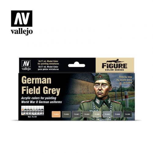 Vallejo - Model Color - German Field Grey Uniform by Jaume Ortiz Paint set