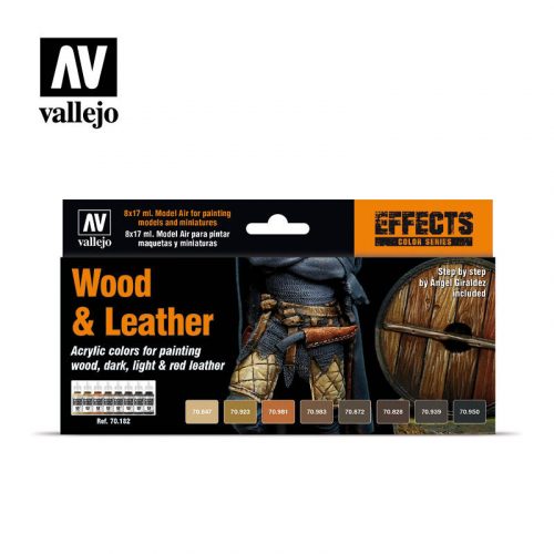 Vallejo - Model Color - Wood & Leather By Angel Giraldez Paint set