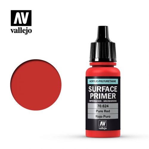 Vallejo - Surface Primer - Pure Red 17 ml.