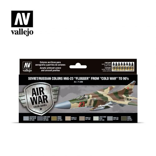 Vallejo - Model Air - Soviet / Russian colors MiG-23 "Flogger" from 70's to 90's Paint set