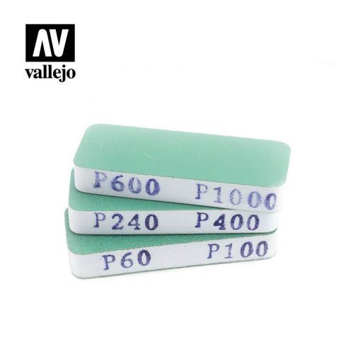 Vallejo - Tools - FlexiSander Dual Grit x3 (80x30x12mm)